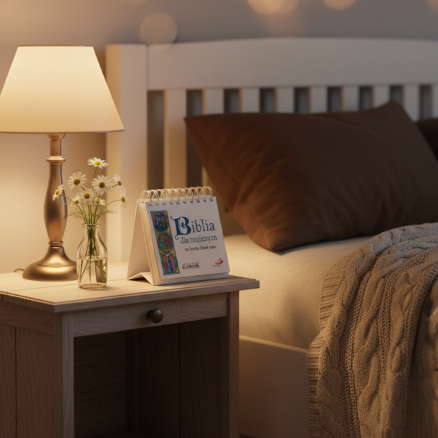 aranżacja „Biblia dla mężczyzn na każdy dzień roku” – codziennik z cytatami