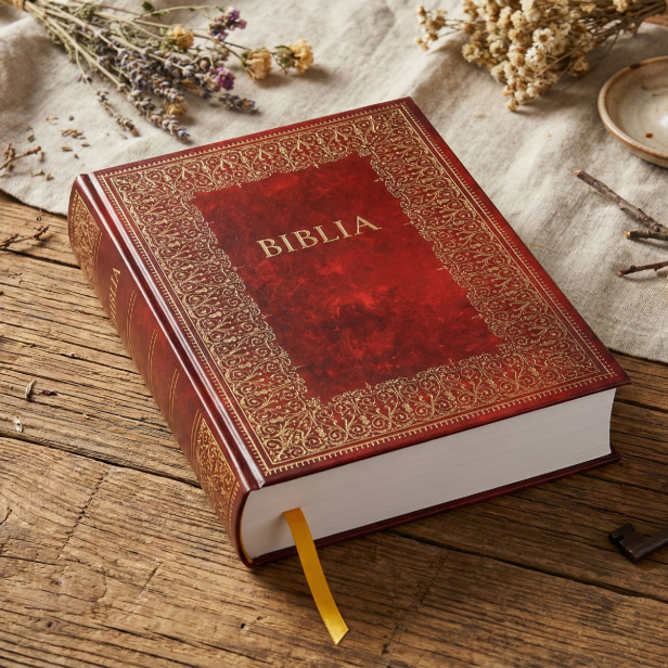 Biblia Domowa w etui – elegancka pamiątka Pierwszej Komunii Świętej, Pismo Święte Starego i Nowego Testamentu