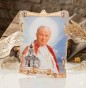 Obrazek pastelowy Święty Jan Paweł II – Drewniana Pamiątka Wiary