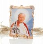 Obrazek pastelowy Święty Jan Paweł II – Drewniana Pamiątka Wiary