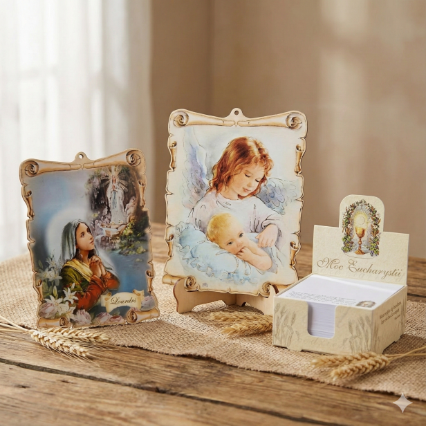 Moc Eucharystii – Notes biurkowy z sentencjami | Seria BOŻE ZIARNO