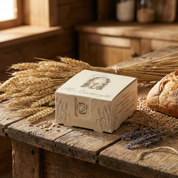 Moc Eucharystii – Notes biurkowy z sentencjami | Seria BOŻE ZIARNO