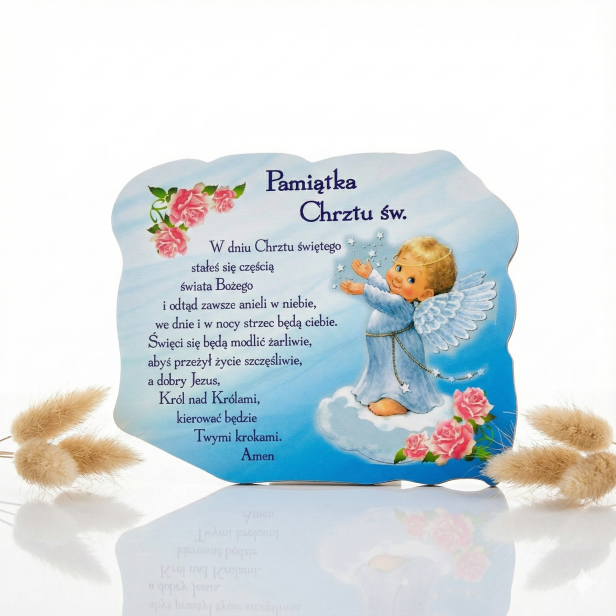 Magnes Pamiątka Chrztu Świętego – Elegancki Upominek Sakramentalny dla chłopca