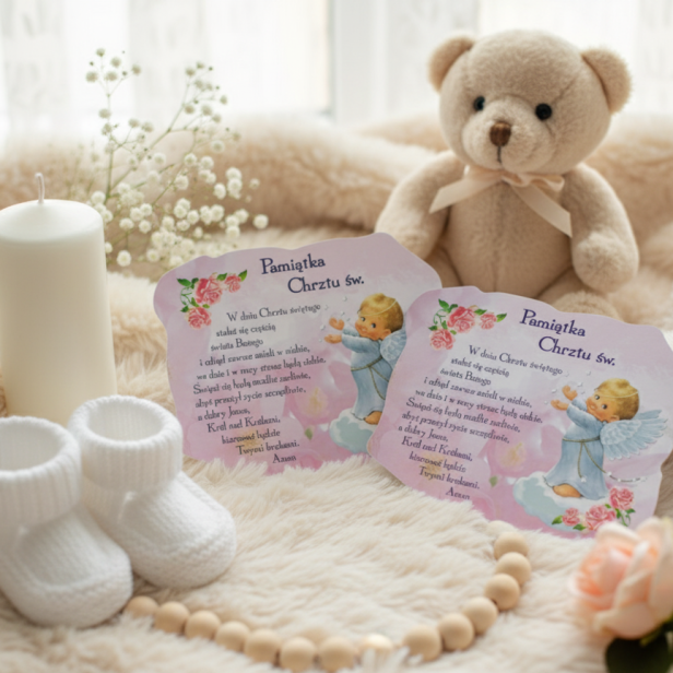 Magnes Pamiątka Chrztu Świętego – Elegancki Upominek Sakramentalny dla dziewczynki