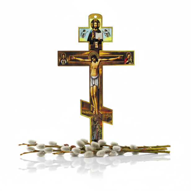 Krzyż ORTHODOX ośmioramienny – słowiański krzyż prawosławny