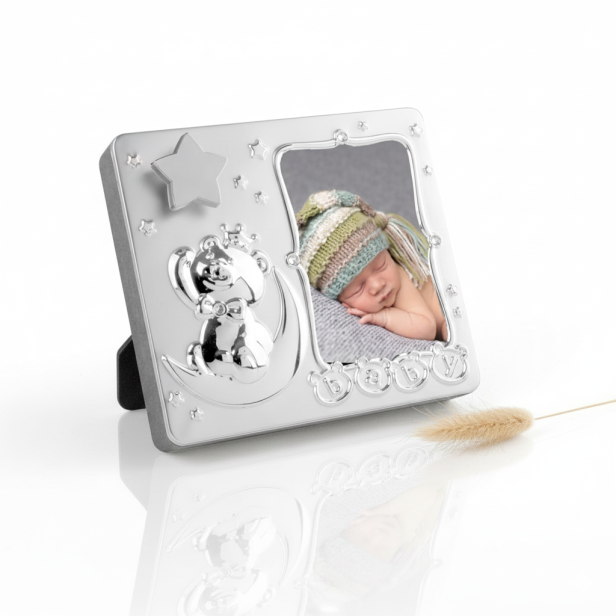 Srebrna pozytywka–ramka na zdjęcie | Linia BELTRAMI GIOIELLI™ – Pamiątka dzieciństwa