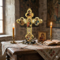 Krzyż ORTHODOX trójlistny – krzyż prawosławny z ikonami