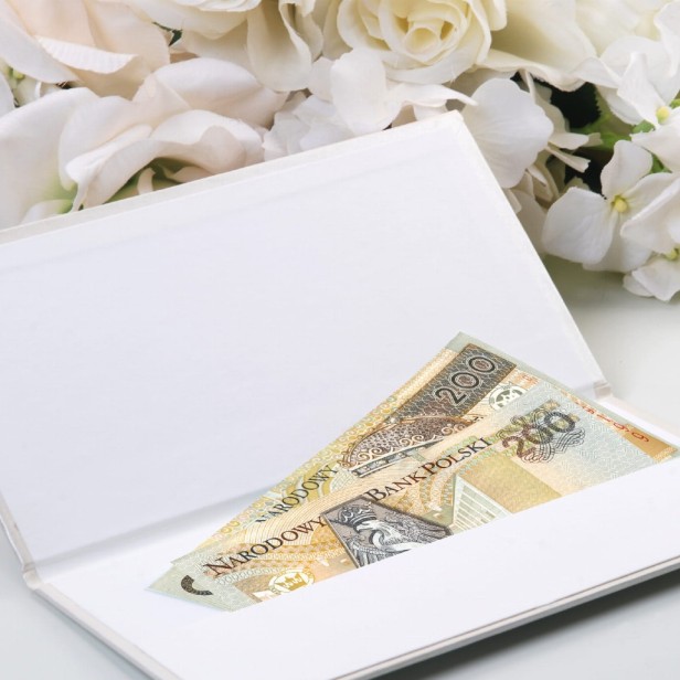 Ozdobne etui na pieniądze, 10,5 x 19,5cm