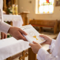 I Komunia Święta – książeczka pamiątkowa z życzeniami i kopertą