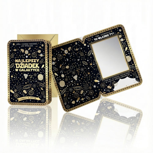 Laurka na Dzień Dziadka z lusterkiem – Najlepszy Dziadek w Galaktyce (22 stycznia)