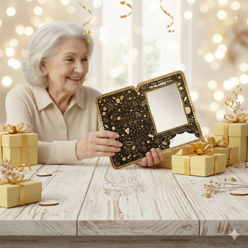 Laurka na Dzień Babci z lusterkiem – Najlepsza Babcia w Galaktyce (21 stycznia)