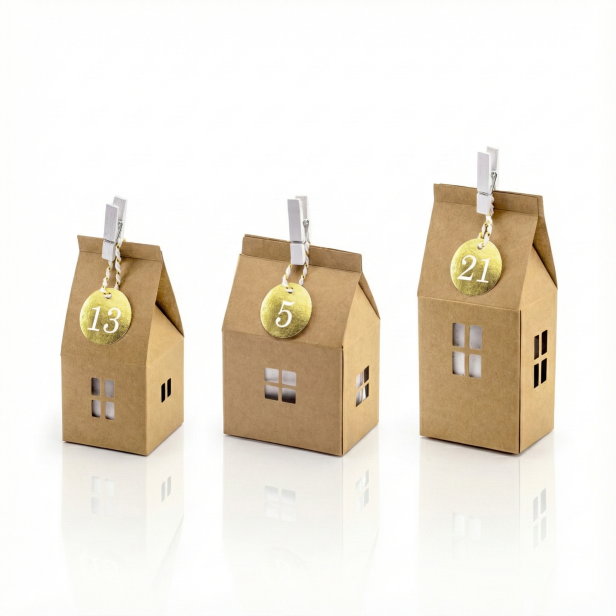 Kalendarz adwentowy EKO Domki – EKOfriendly ♻, zestaw 24 element