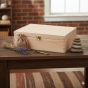 Drewniane pudełko z drewna lipowego 34×25×10 cm – LIPOWY BOX™