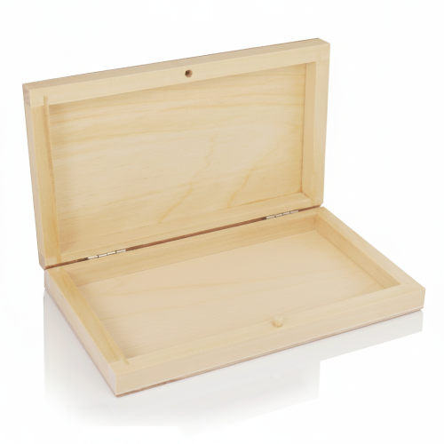 Drewniane pudełko z drewna lipowego 17×9,5×2,5 cm – LIPOWY BOX™
