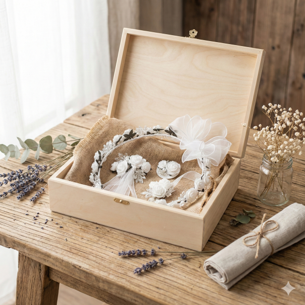 CORONA™ PEARL – komplet komunijny z wiankiem PREMIUM