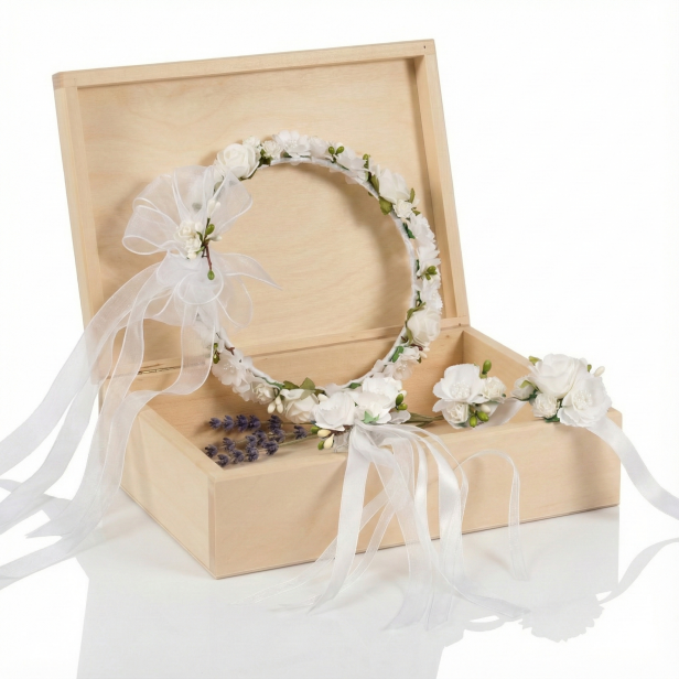 CORONA™ ALBA – komplet komunijny z wiankiem PREMIUM