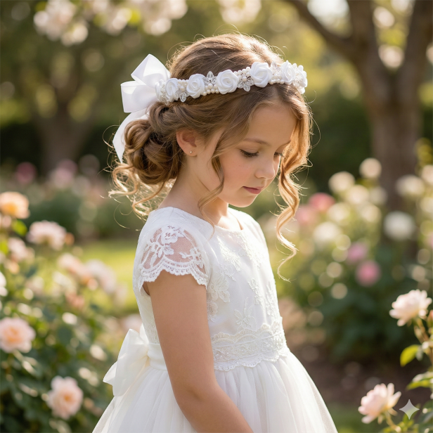 Wianek komunijny – Linia CORONA™ | Anielska Biel