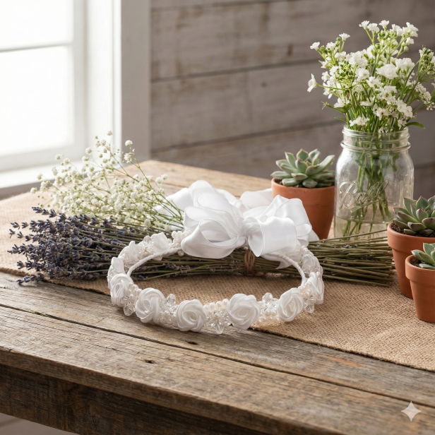 Wianek komunijny – Linia CORONA™ | Anielska Biel