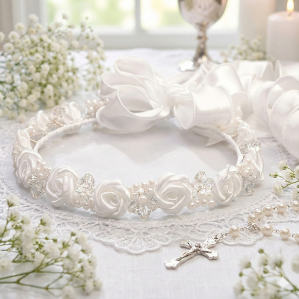 Wianek komunijny – Linia CORONA™ | Anielska Biel