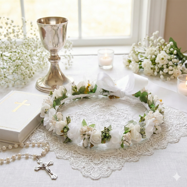 Wianek komunijny – Linia CORONA™ | Subtelna Klasyka