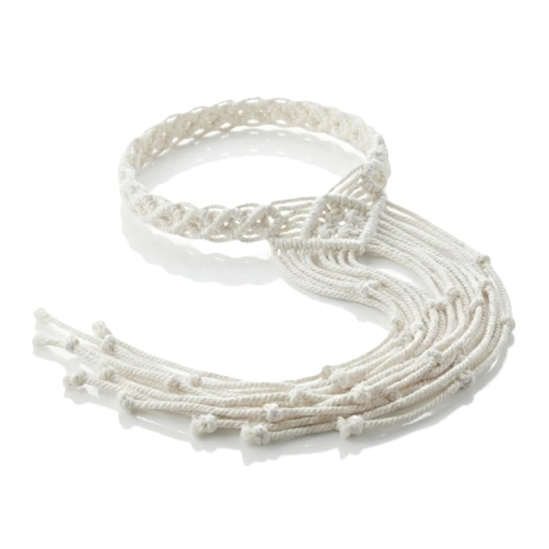 Wianek komunijny ręcznie wykonany – makrama BOHO ♻