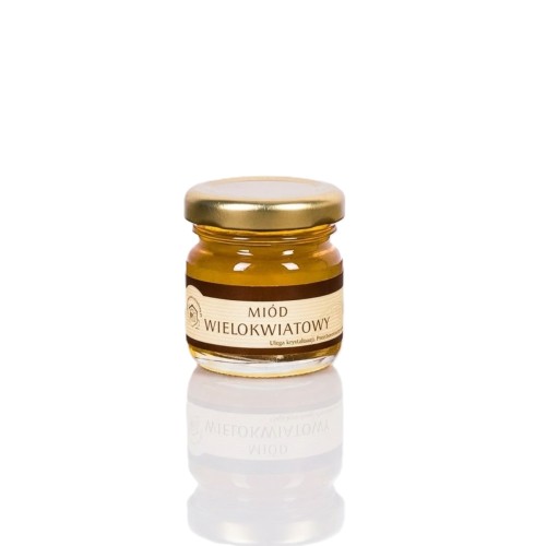Miód wielokwiatowy 50 g – Naturalny miód z polskiej pasieki