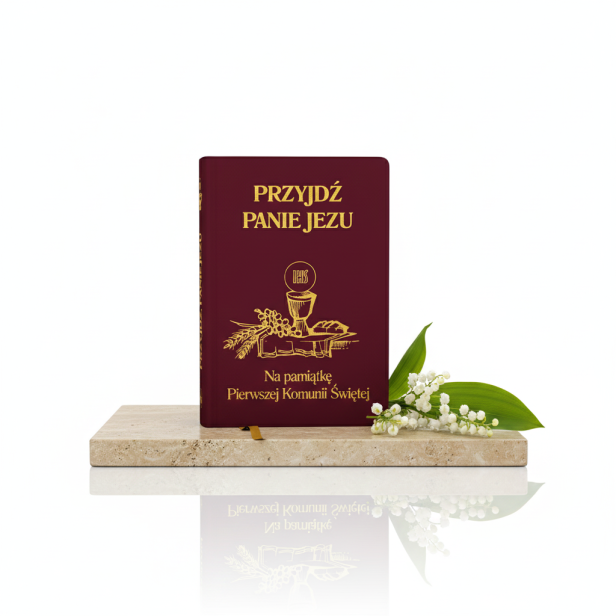 Modlitewnik dla dzieci „Przyjdź, Panie Jezu” – książeczka do modlitwy (bordowa)