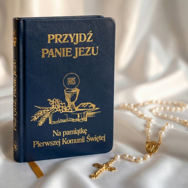 Modlitewnik dla dzieci „Przyjdź, Panie Jezu” – książeczka do modlitwy (granatowa)