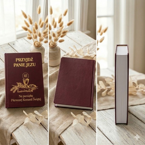 Modlitewnik dla dzieci „Przyjdź, Panie Jezu” – książeczka do modlitwy (bordowa)