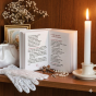 Książeczka Komunijna skarbczyk z laserowym nadrukiem UV - modlitewnik biały
