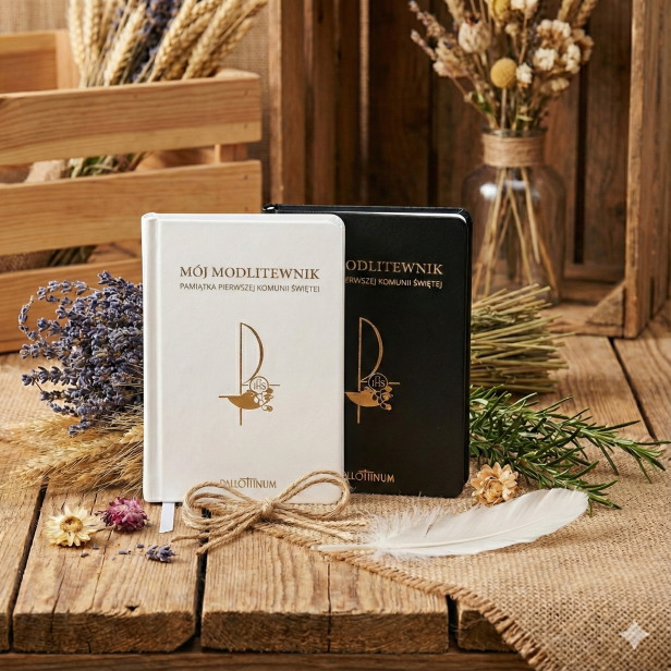 Mój modlitewnik – Pamiątka I Komunii Świętej Pallottinum (biały lub czarny)