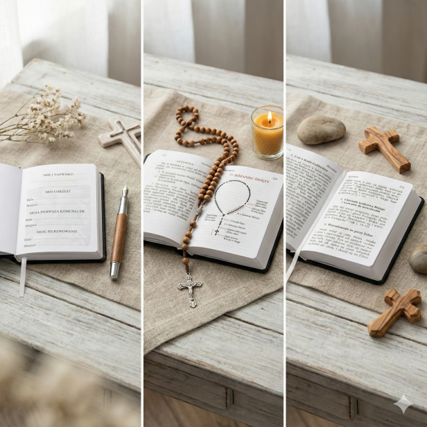 Mój modlitewnik – Pamiątka I Komunii Świętej Pallottinum (biały lub czarny)