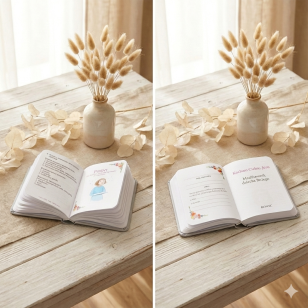 spojrzenie wewnątrz - Modlitewnik dziecka Bożego w etui – Pamiątka I Komunii Świętej