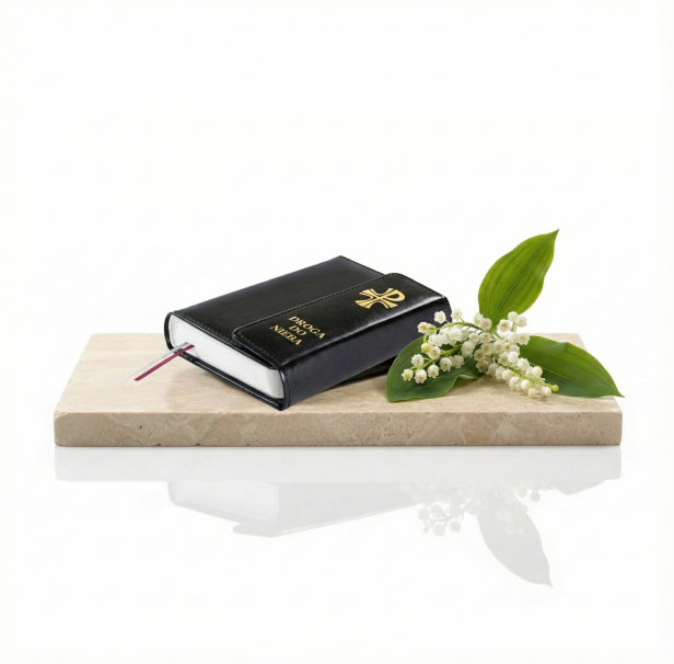 Droga do Nieba Skarbczyk Modlitewnik - Ekoskóra z zapięciem magnetycznym - czarny