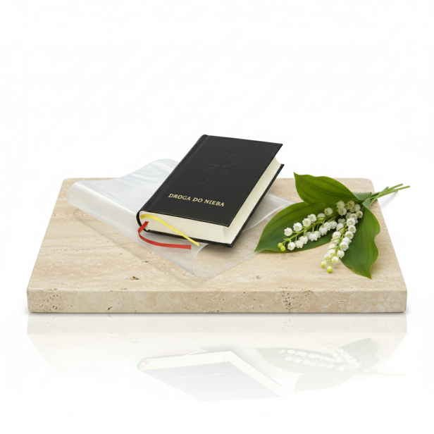 Modlitewnik Droga do Nieba CZARNY w zestawie z okładką – klasyka i trwałość