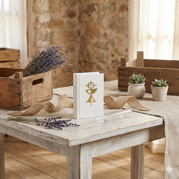 Modlitewnik Droga do Nieba BIAŁY w zestawie z okładką – pamiątka i ochrona