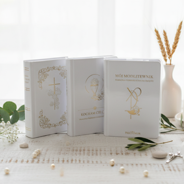 aranżacja Okładka przezroczysta na modlitewnik komunijny (uniwersalna)