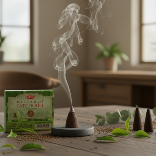 Kadzidło stożkowe PATCHOULI – orientalna głębia i duchowe oczyszczenie