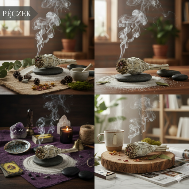 Naturalne kadzidło SZAŁWIA BIAŁA – pęczek oczyszczenia i harmonii ducha