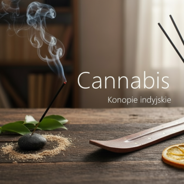 Kadzidło indyjskie patyczki KONOPIE INDYJSKIE – ziołowy aromat spokoju i równowagi