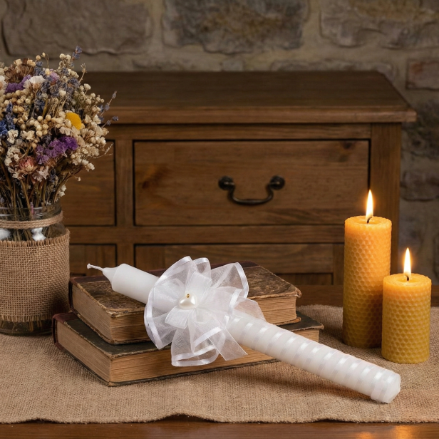Świeca AMAZON® SZYFON - aranżacja rustykalna