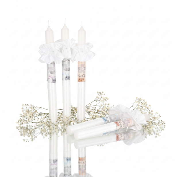 Świeca AMAZON na Chrzest Święty | Pamiątka z imieniem i datą