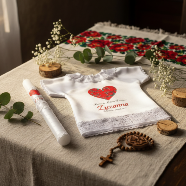 aranżacja Świeca i Szatka FOLKSTYLE® – Dusza Regionu: wzór góralski