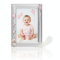 Ramka srebrna AG999 dziecięca, różowa 10×15 – | ARGENTO KIDS™