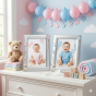 Ramka srebrna AG999 dziecięca, niebieska 10×15 – | ARGENTO KIDS™