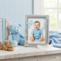 Ramka srebrna AG999 dziecięca, niebieska 10×15 – | ARGENTO KIDS™