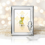 Ramka srebrna AG999 IHS Pamiątka I Komunii Świętej 9×13 | SILVER COMMUNION™
