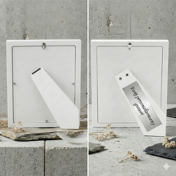 Ramka srebrna AG999 z motywem Hostii IHS 13×18  SILVER COMMUNION™