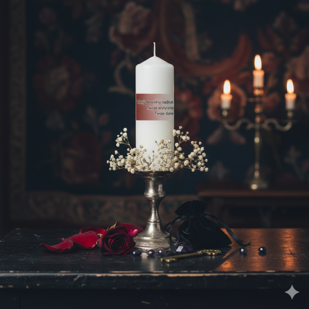Świeca okolicznościowa personalizowana – pamiątka na dowolną okazję