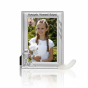 Ramka srebrna AG999 na Komunię – Hostia IHS 10×15 cm | SILVER COMMUNION™